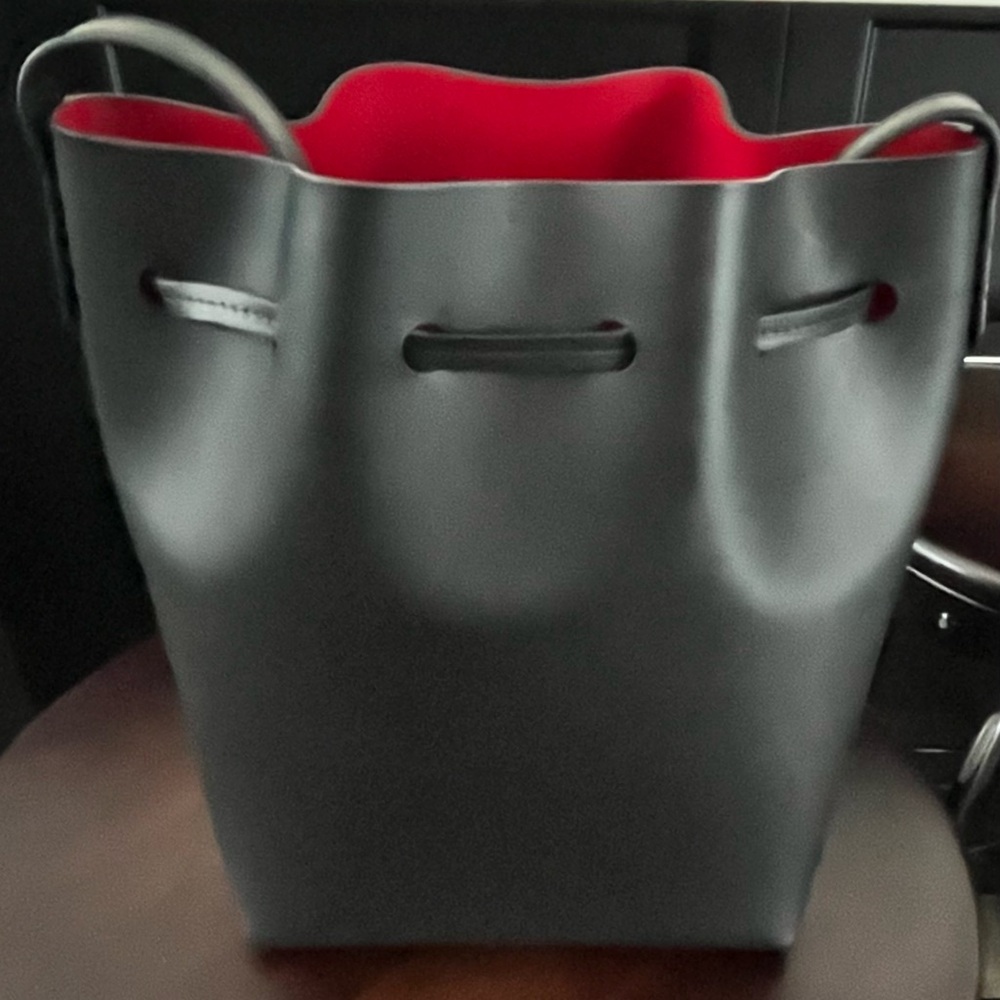 Mansur Gavriel Black Crossbody Bucket Bag - Picture 13 of 15